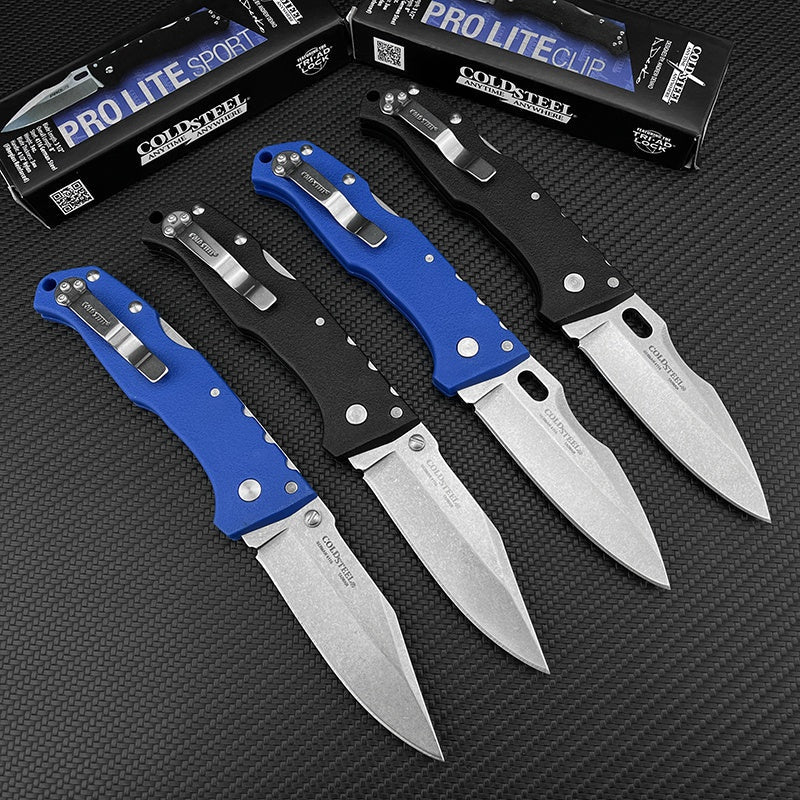 COLD STEEL 4416 Folding Pocket Knife Reinforced Nylon Wave Fiber Handle Tactical Survival Knives Camping Knives Camping Rescue Tools