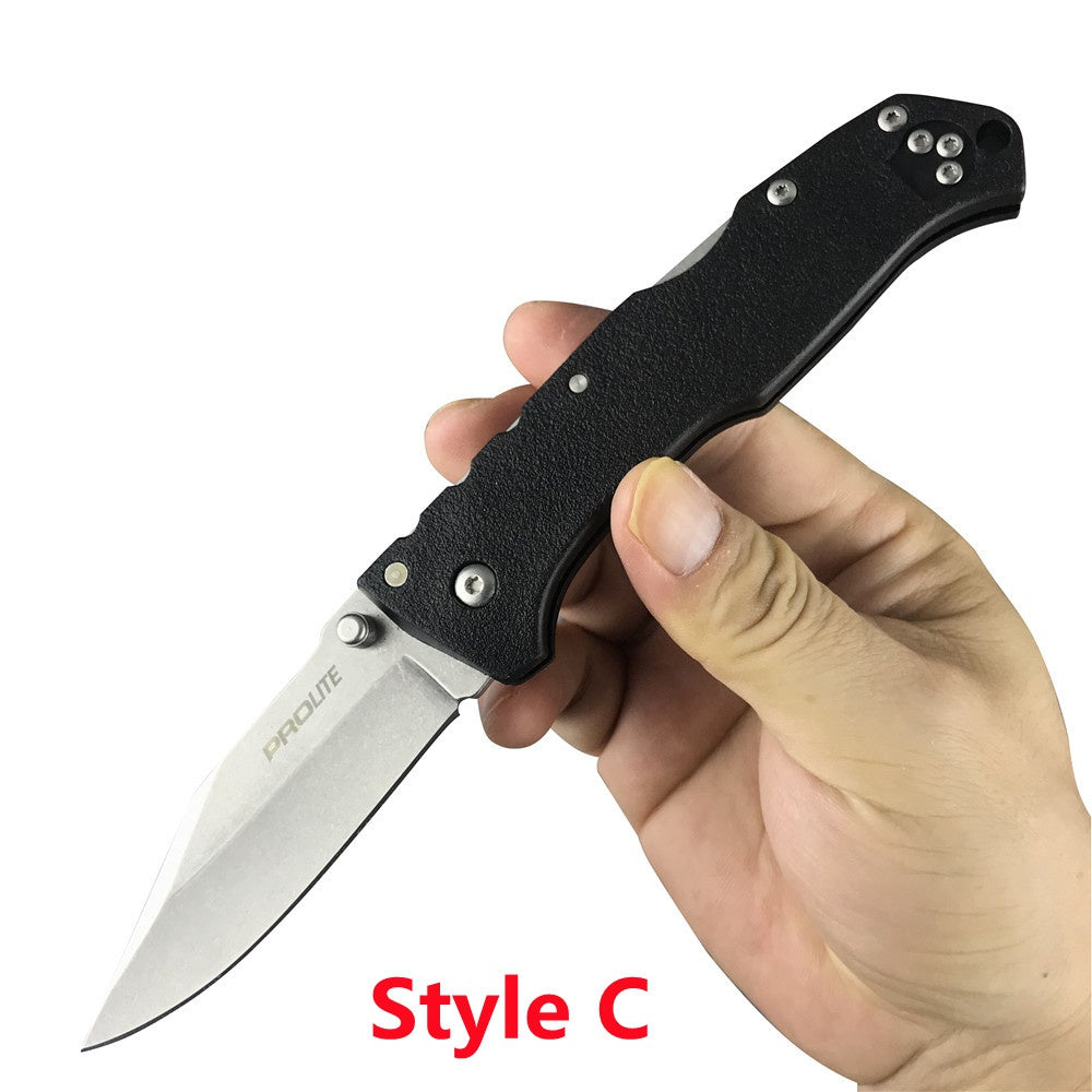 COLD STEEL 4416 Folding Pocket Knife Reinforced Nylon Wave Fiber Handle Tactical Survival Knives Camping Knives Camping Rescue Tools