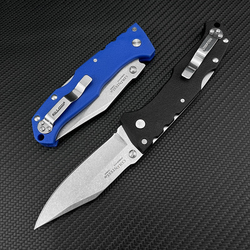 COLD STEEL 4416 Folding Pocket Knife Reinforced Nylon Wave Fiber Handle Tactical Survival Knives Camping Knives Camping Rescue Tools