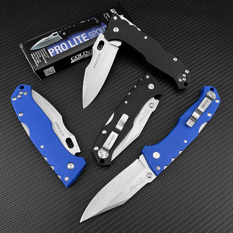 COLD STEEL 4416 Folding Pocket Knife Reinforced Nylon Wave Fiber Handle Tactical Survival Knives Camping Knives Camping Rescue Tools
