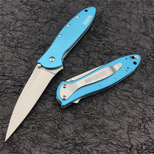 Hot Kershaw 1660 Ken Onion Leek Assisted Flipper Pocket Folding Knife 3" Bead Blast Plain Blade, Stainless Steel Handles Sandvik 14C28N Blade Best Buy From Outdoor Gear Lab Includes Frame Lock, SpeedSafe Assisted Opening and Reversible Pocketclip, 3 Oz