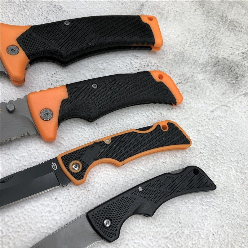 Classic EDC Lockback Folding Knife Four Styles Available 7Cr17MoV Blade Rubber Handle Self-defense Camping Outdoor Survival Tools