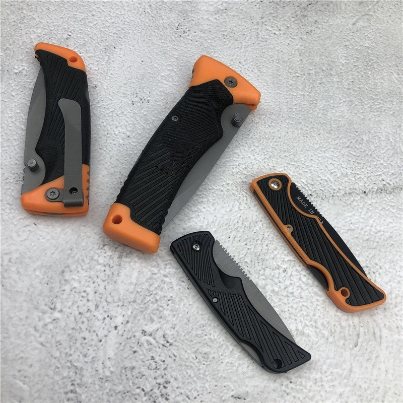 Classic EDC Lockback Folding Knife Four Styles Available 7Cr17MoV Blade Rubber Handle Self-defense Camping Outdoor Survival Tools