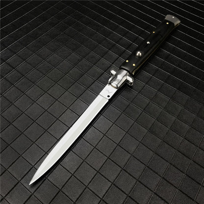 13 inch Classic Stiletto ITALY AKC Spring Assisted Switchblade Folding Pocket Knife