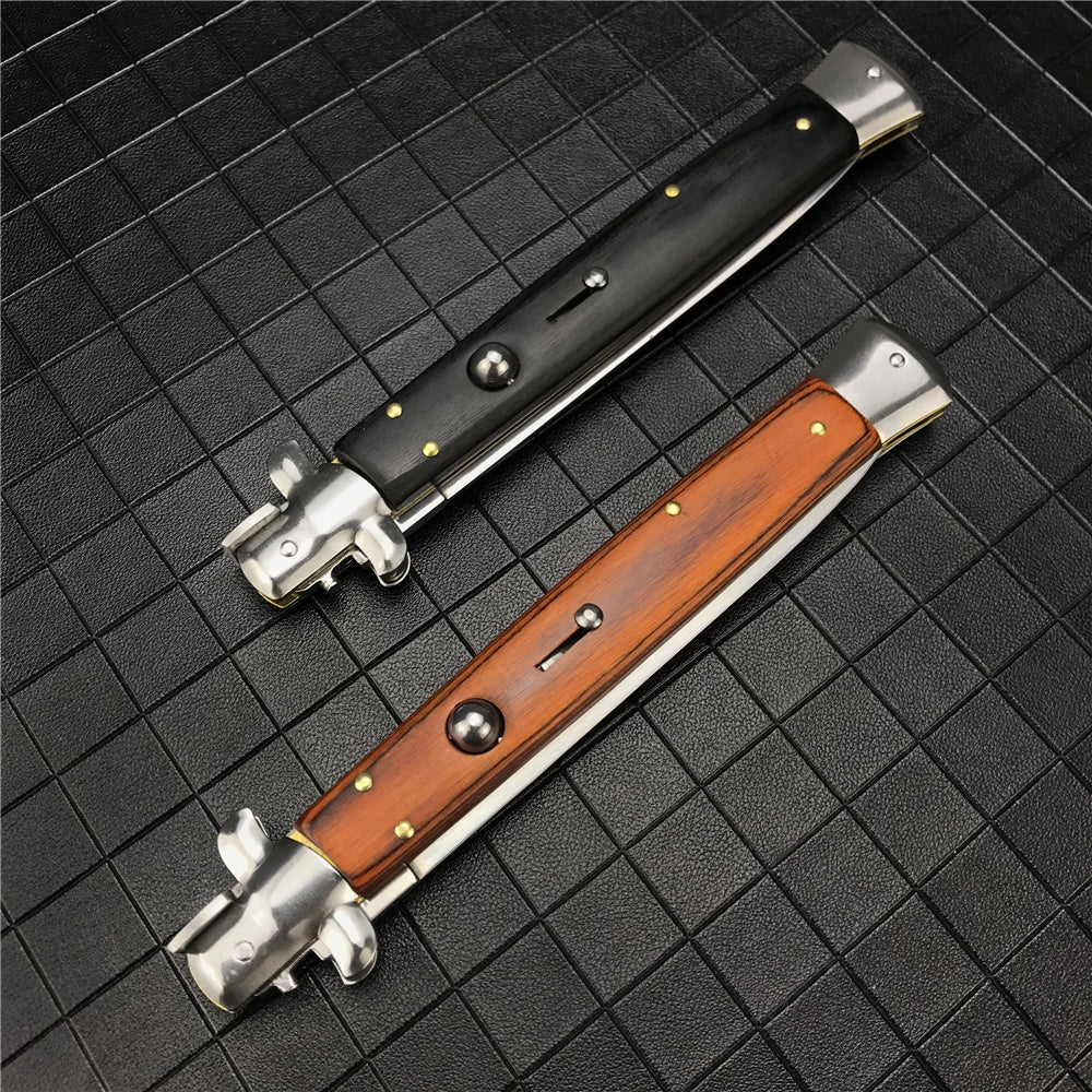 13 inch Classic Stiletto ITALY AKC Folding Otf Knife Spring Assisted Automatic Knives Camping Hunting Outdoor Pocket Knife