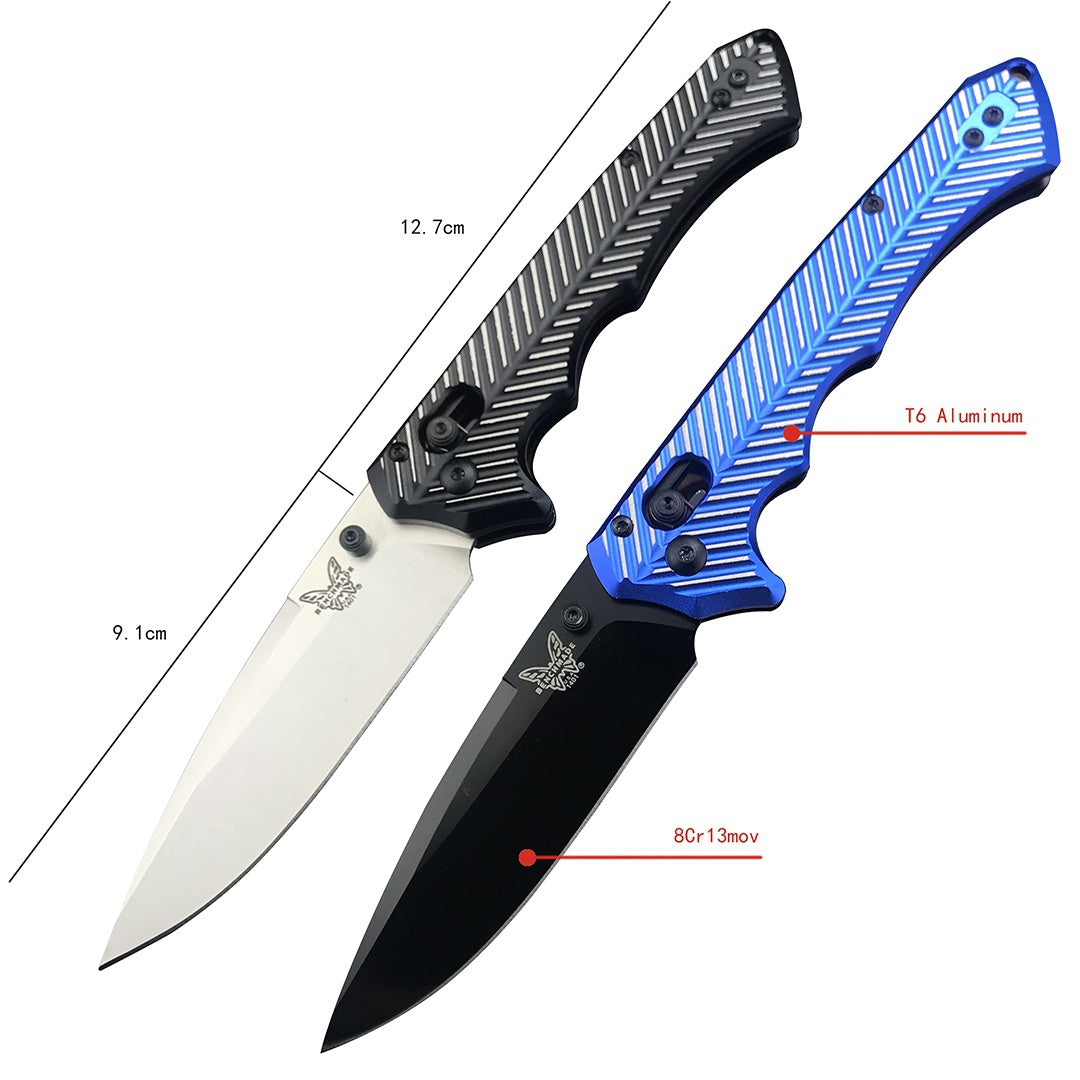 Benchmade 1401 Outdoor Self-defense Pocket Folding Knife 8Cr13Mov Blade T6 Aluminum Handle Camping Hunting EDC Pocket Knife