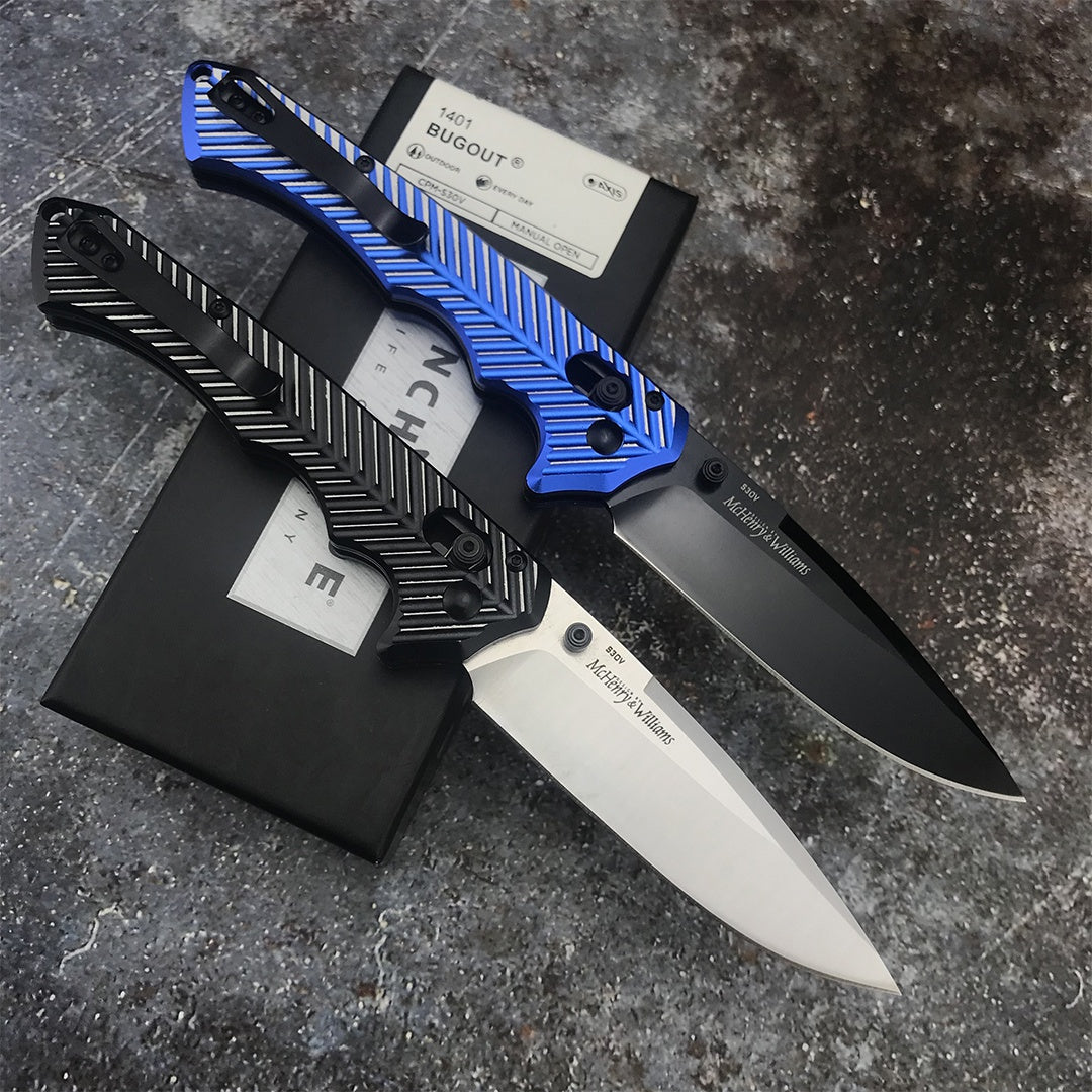 Benchmade 1401 Outdoor Self-defense Pocket Folding Knife 8Cr13Mov Blade T6 Aluminum Handle Camping Hunting EDC Pocket Knife