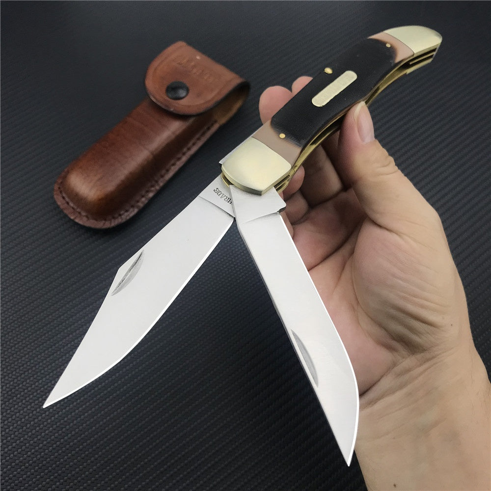 Schrade Old Timer 25OT Folding Hunter Knife with Leather Sheath,outdoor Hunting Edc Knife