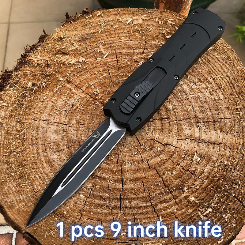 Benchmade 3300bk dagger Tactical Knives AUTO EDC Spring Assist Knife Fixed Blades Double Edge Survival Knifes Camping Hunting Cutting Knifes Fast Opening