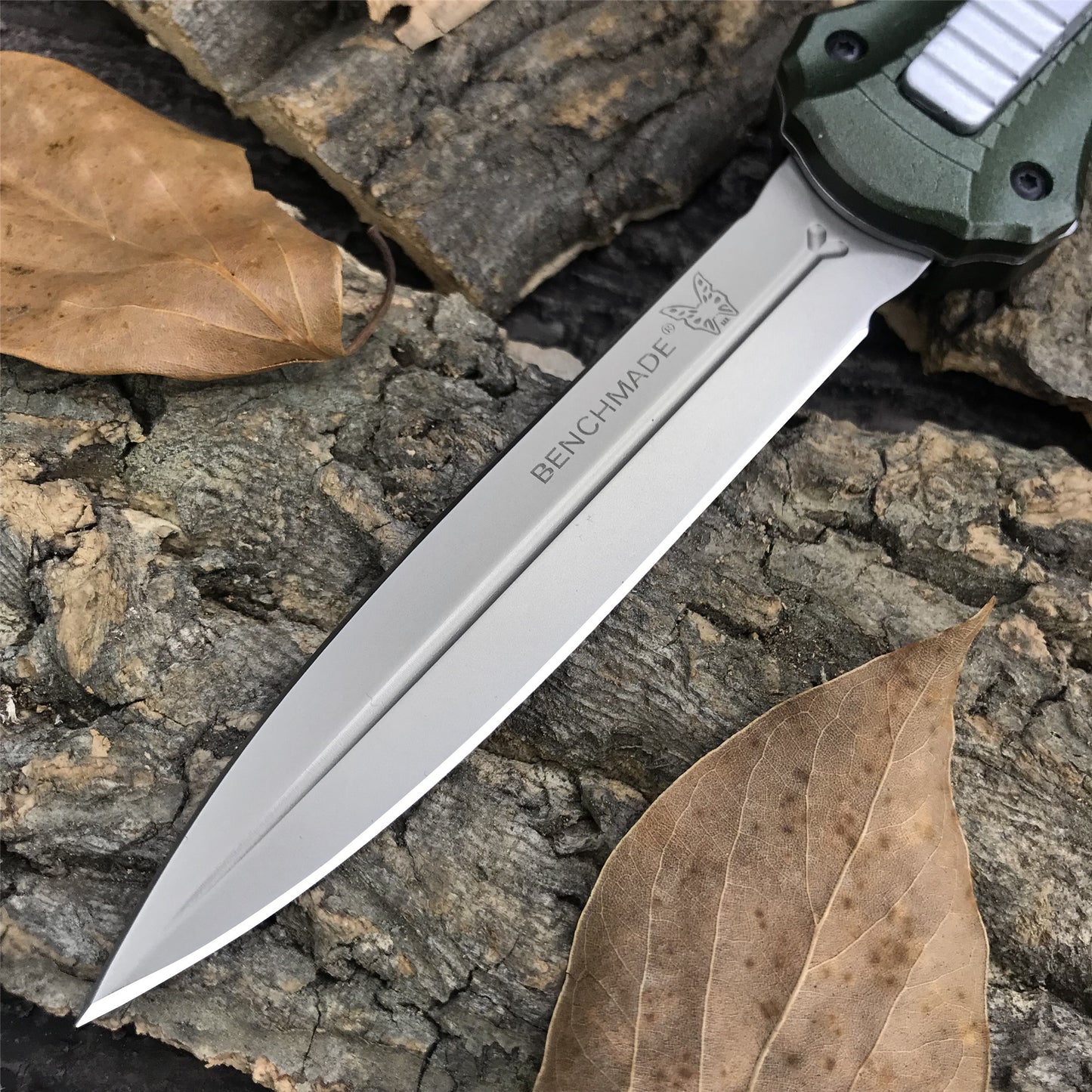 Benchmade 3300bk dagger Tactical Knives AUTO EDC Spring Assist Knife Fixed Blades Double Edge Survival Knifes Camping Hunting Cutting Knifes Fast Opening