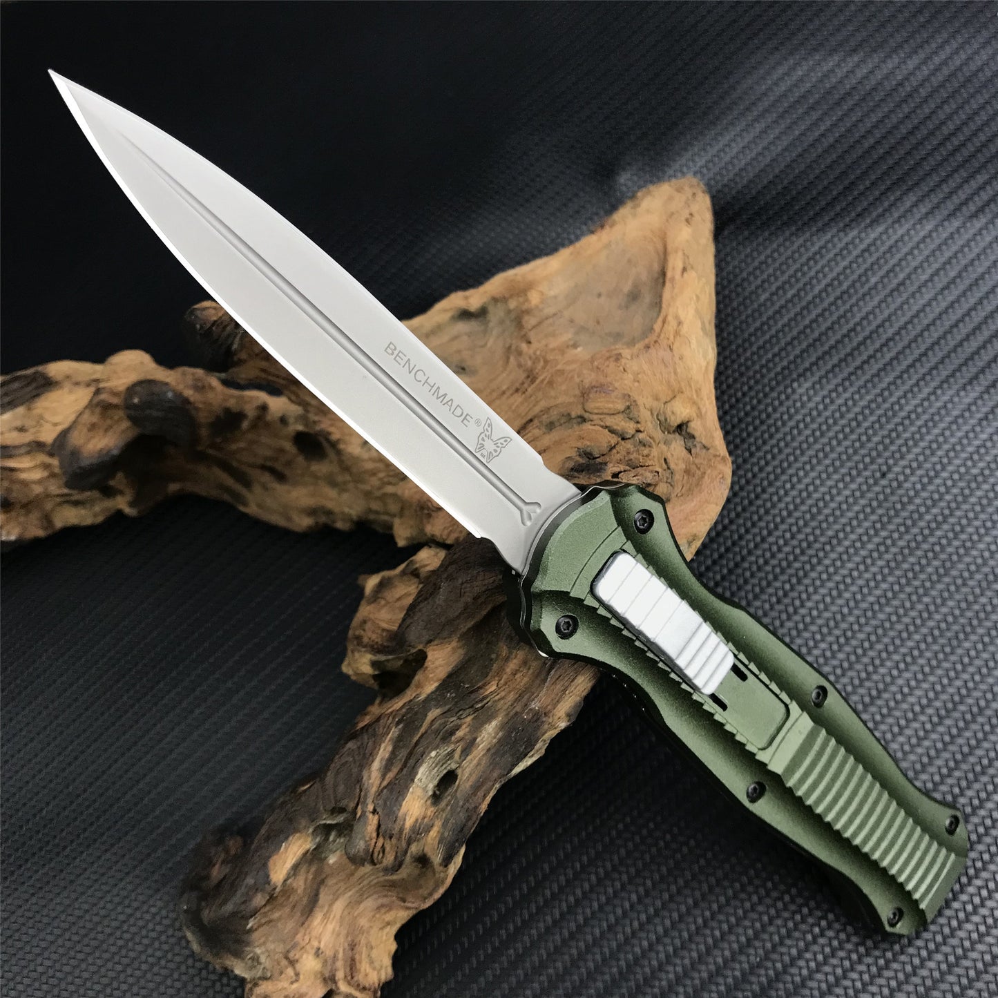 Benchmade 3300bk dagger Tactical Knives AUTO EDC Spring Assist Knife Fixed Blades Double Edge Survival Knifes Camping Hunting Cutting Knifes Fast Opening