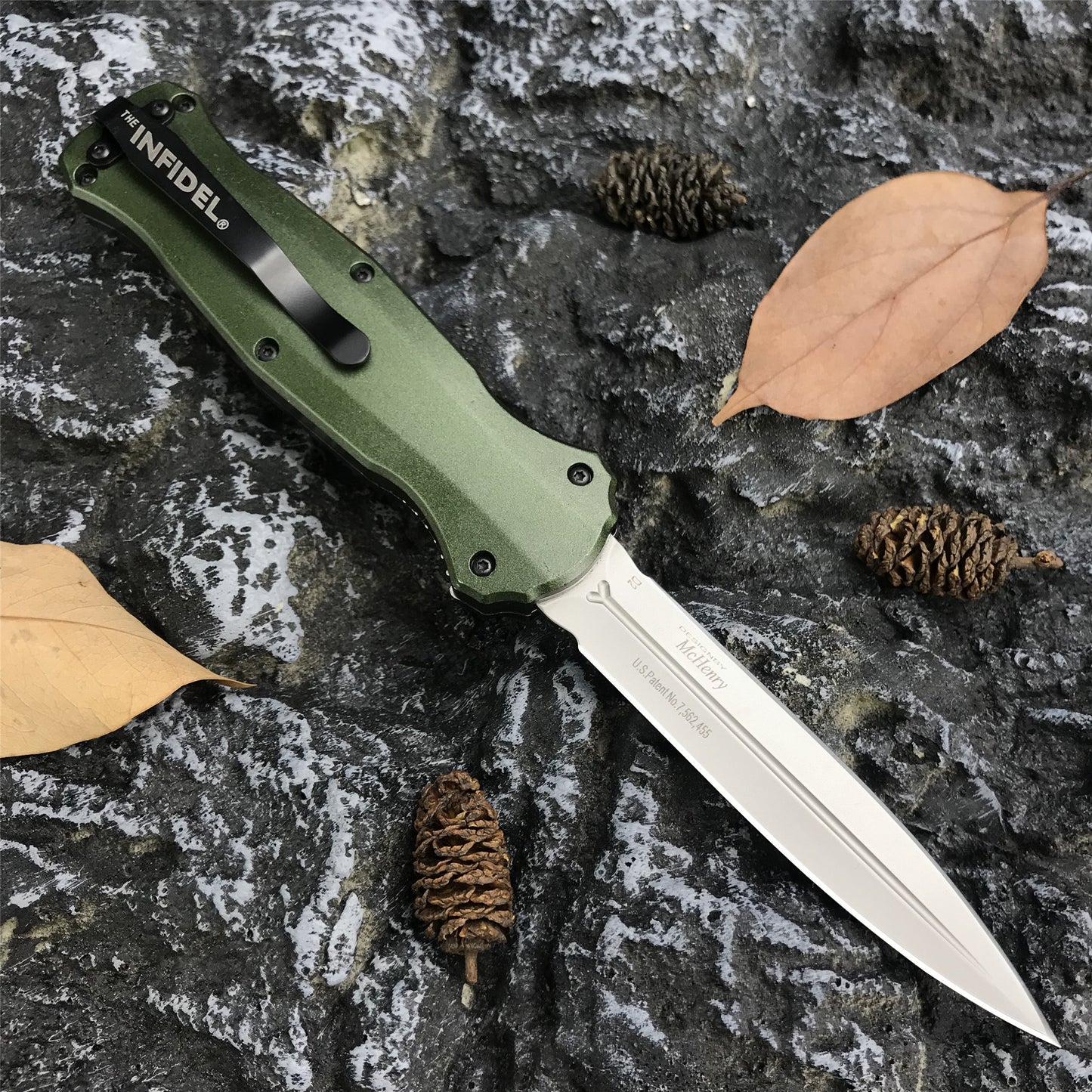 Benchmade 3300bk dagger Tactical Knives AUTO EDC Spring Assist Knife Fixed Blades Double Edge Survival Knifes Camping Hunting Cutting Knifes Fast Opening