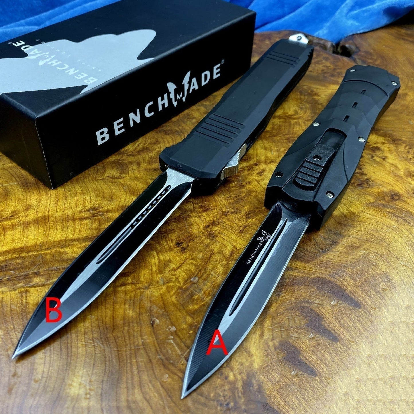 Benchmade C07 Tactical Knives AUTO EDC Spring Assist Knife Fixed 440 Blade Double Edge Survival Camping Hunting Cutting Fast Opening