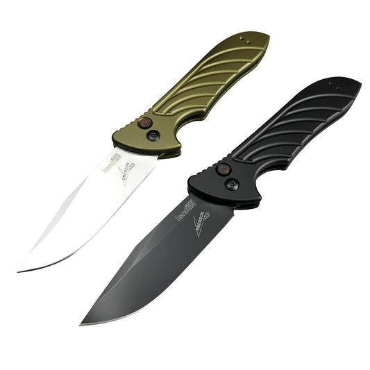 Newest Kershaw 7600 7100 Launch 5 Automatic Side Jump Switchblade Tactical Pocket Folding Knives 3.38" CPM154 Powder Stainless Steel Blade Anodized Aluminum Alloy Handle Red Automatic Button
