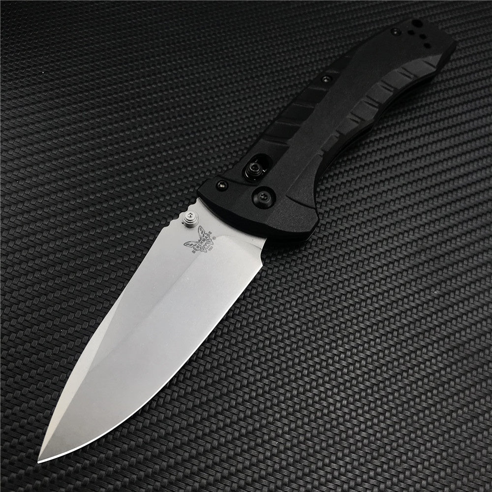 Benchmade - Turret 980 Benchmade Tactical Folding Knife CPM-S30V Drop-Point Blade Hunting Survival Edc Tool Manual Open Full Serrated Blade Pocket Knife