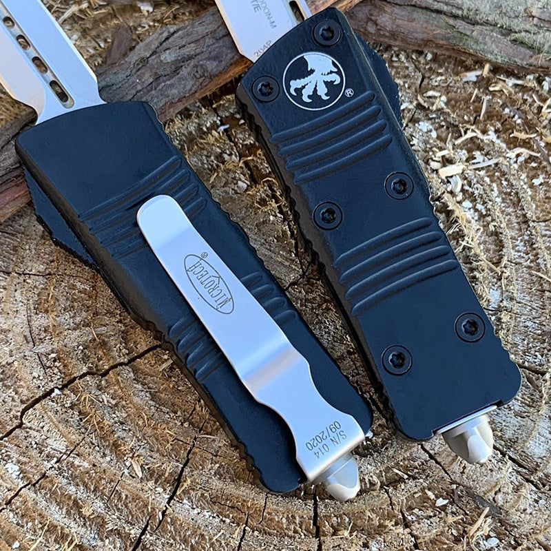 2022 New Microtech Mini OTF Automatic Knife 5.5'' Matte Danto D2 Steel Blade Aluminum Handle Outdoor Camping Hunting Knife Tactical Knife EDC Pocket Knife