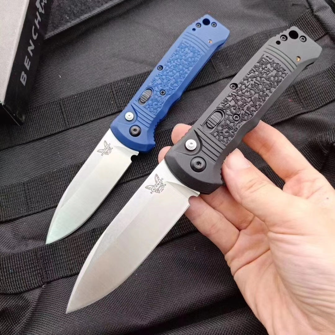 Benchmade 4400-1 Casbah AUTO Folding Spring Knife 3.4" Satin S30V Drop Point Blade,  Textured Grivory Handles Tactical Hunting Camping Pocket Knife