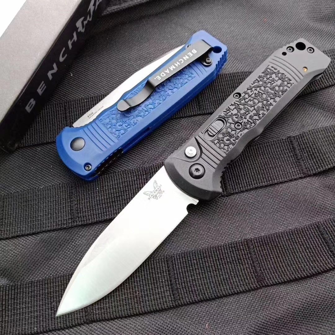Benchmade 4400-1 Casbah AUTO Folding Spring Knife 3.4" Satin S30V Drop Point Blade,  Textured Grivory Handles Tactical Hunting Camping Pocket Knife