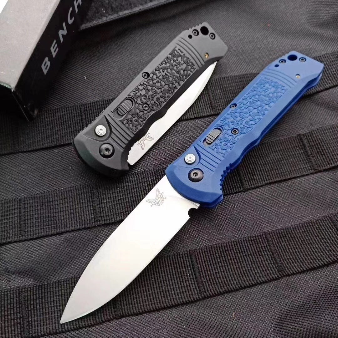 Benchmade 4400-1 Casbah AUTO Folding Spring Knife 3.4" Satin S30V Drop Point Blade,  Textured Grivory Handles Tactical Hunting Camping Pocket Knife