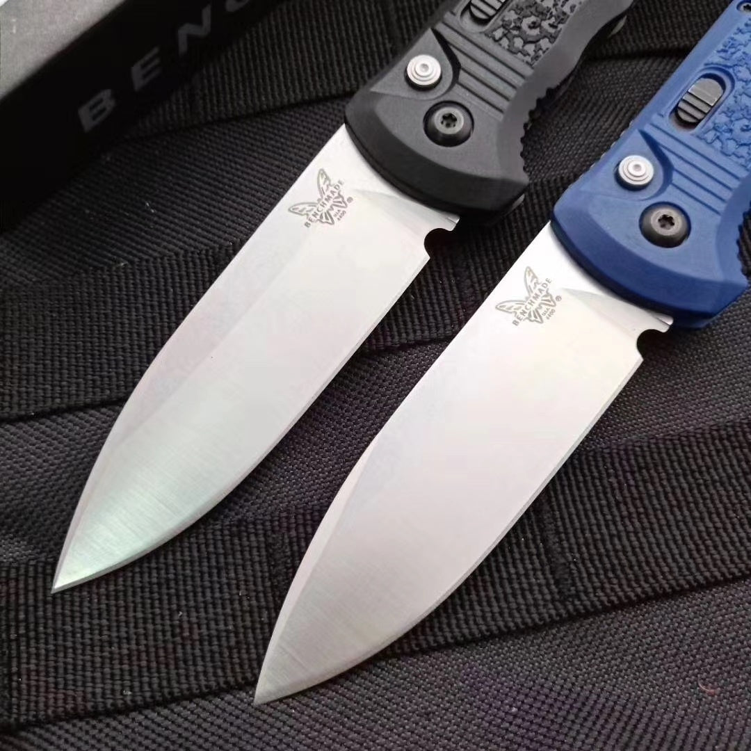 Benchmade 4400-1 Casbah AUTO Folding Spring Knife 3.4" Satin S30V Drop Point Blade,  Textured Grivory Handles Tactical Hunting Camping Pocket Knife