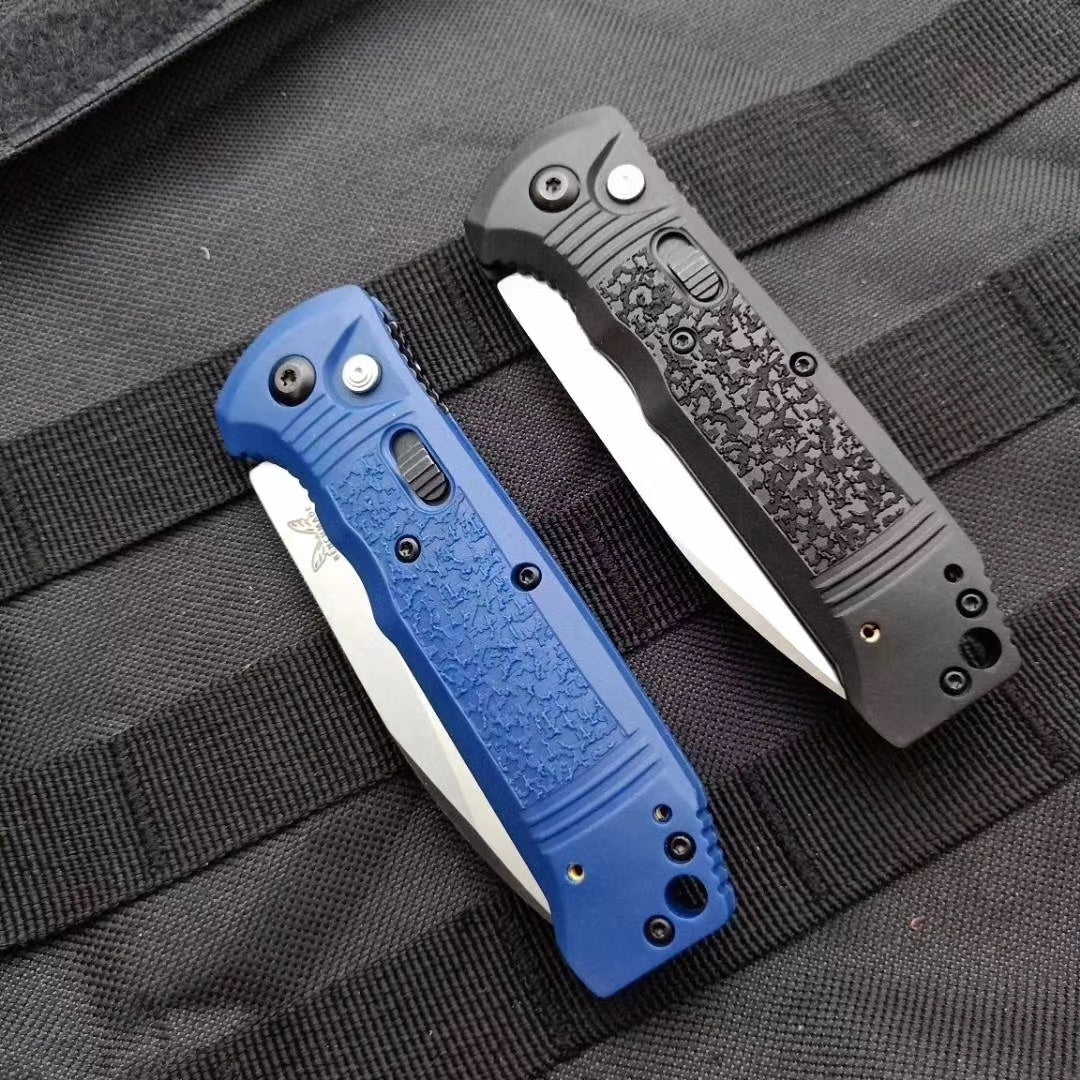 Benchmade 4400-1 Casbah AUTO Folding Spring Knife 3.4" Satin S30V Drop Point Blade,  Textured Grivory Handles Tactical Hunting Camping Pocket Knife