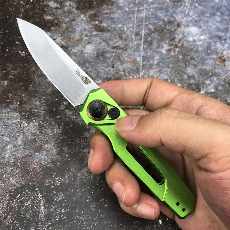 Kershaw Auto 7550 Launch 11 D2 Steel Blade Assisted Opening Pocket Knives Aluminium Alloy Handle Automatic Quick Opening of Tactical Folding Spring Knife