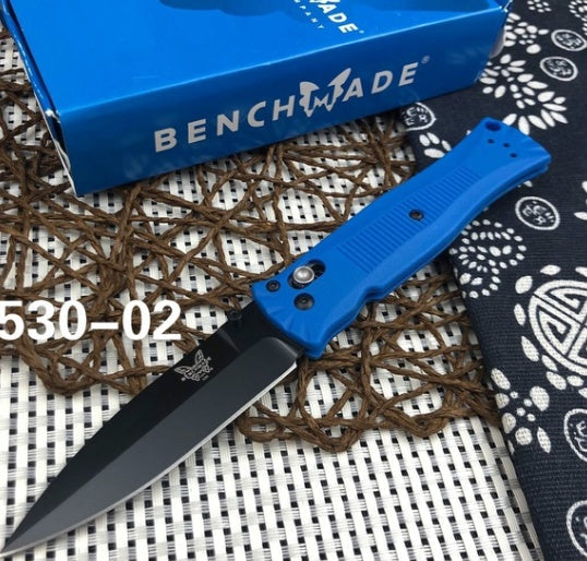 Benchmade 530BK Pardue Axis Lock Spear Point Grivory Handles - Tactical Camping Hunting Folding Pocket Knife