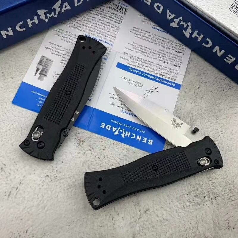Benchmade 530BK Pardue Axis Lock Spear Point Grivory Handles - Tactical Camping Hunting Folding Pocket Knife