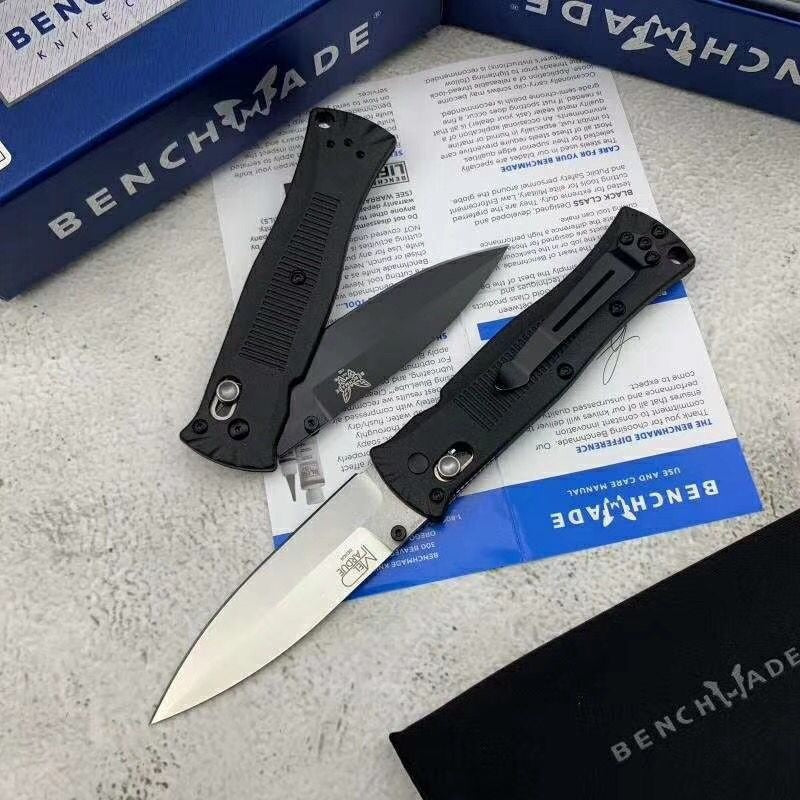 Benchmade 530BK Pardue Axis Lock Spear Point Grivory Handles - Tactical Camping Hunting Folding Pocket Knife