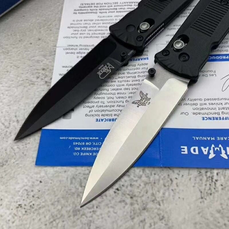 Benchmade 530BK Pardue Axis Lock Spear Point Grivory Handles - Tactical Camping Hunting Folding Pocket Knife