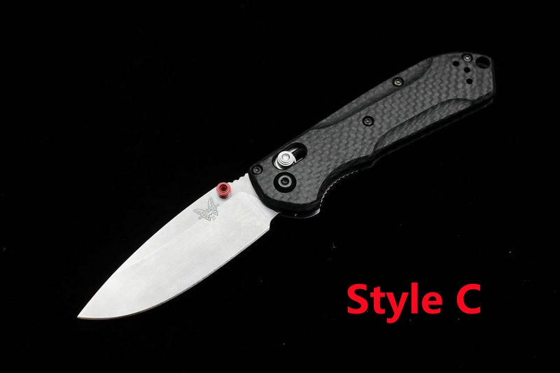 Benchmade 565-1 Mini Freek 7" Satin S90V Carbon Fiber AXIS Lock Folder Spring Assisted Tactical Folding Pocket Knife Outdoor EDC Tool