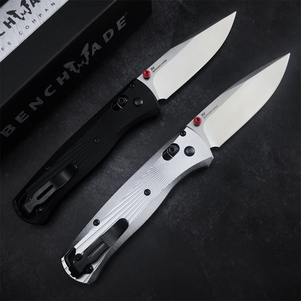 2022 New Benchmade 535BK-4 Bugout AXIS Folding Knife 3.24"" M390 Black DLC Plain Blade, Black Machined Aluminum Handles,Outdoor Camping Portable Knives,Man Pocket Hunting Knife
