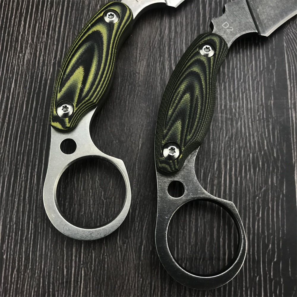 CSGO Tactical Claw Karambit Knife G10 Handle Hunting Fighting Fixed Blade Knife Survival Gear Durable Camping Tools Gift Sheath