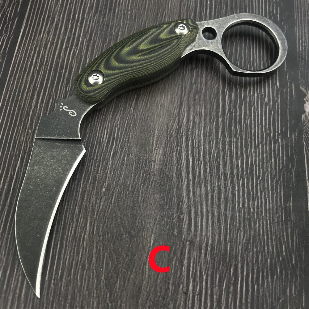 CSGO Tactical Claw Karambit Knife G10 Handle Hunting Fighting Fixed Blade Knife Survival Gear Durable Camping Tools Gift Sheath