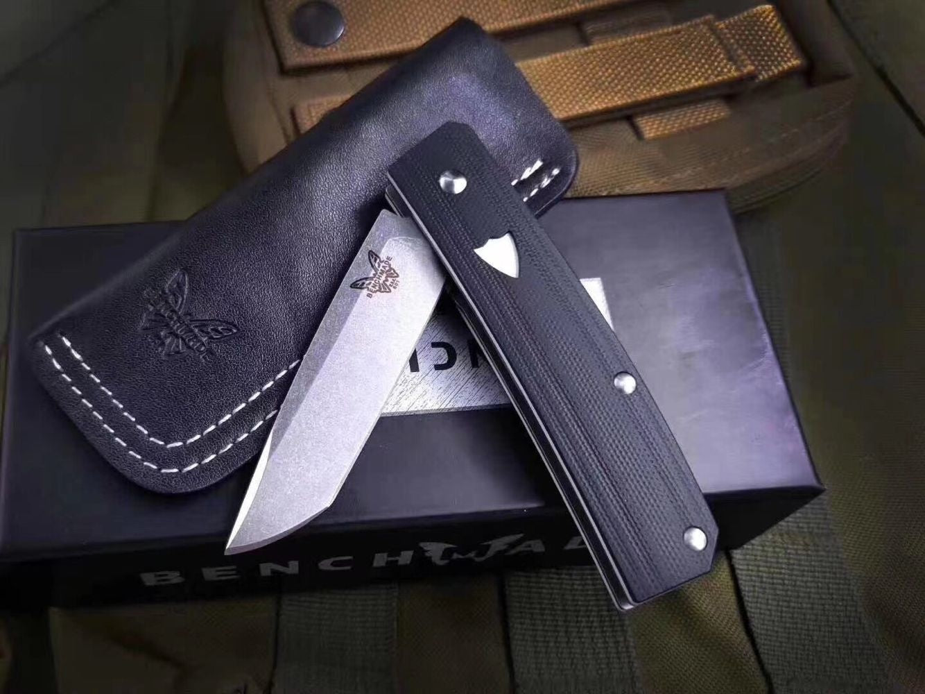 Benchmade 601 Tactical Spring Knives Benchmade 601 Tengu Flippe knife G10 handle Camping Survival Pocket Knife