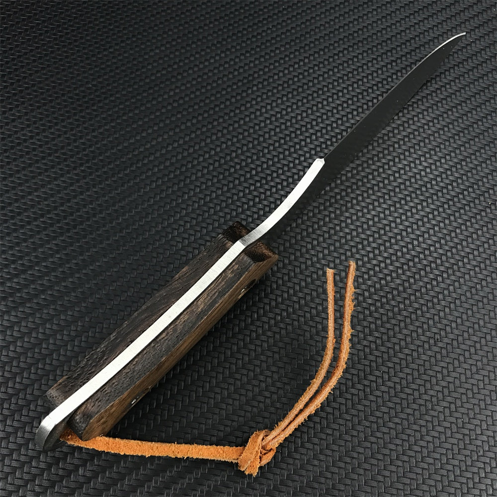 Tactical Fixed Blade Knife 7CR13 Mov Blade Copper Head and Colour Wood Handle Camping Hunting Knives Outdoor Survival Tools Dagge