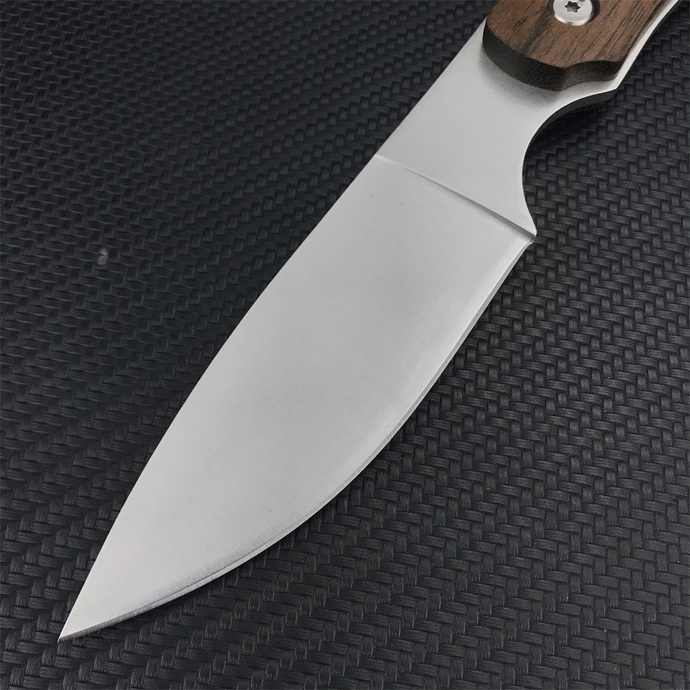 Tactical Fixed Blade Knife 7CR13 Mov Blade Copper Head and Colour Wood Handle Camping Hunting Knives Outdoor Survival Tools Dagge