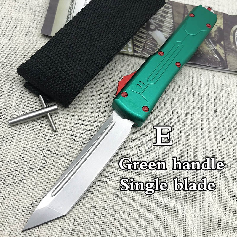 2022 New Microtech UTX-85 Automatic Spring Assisted Knife OTF Double Action Tactical Pocket Knife Outdoor Camping Hunting AUTO Switchblade Tanto Knife