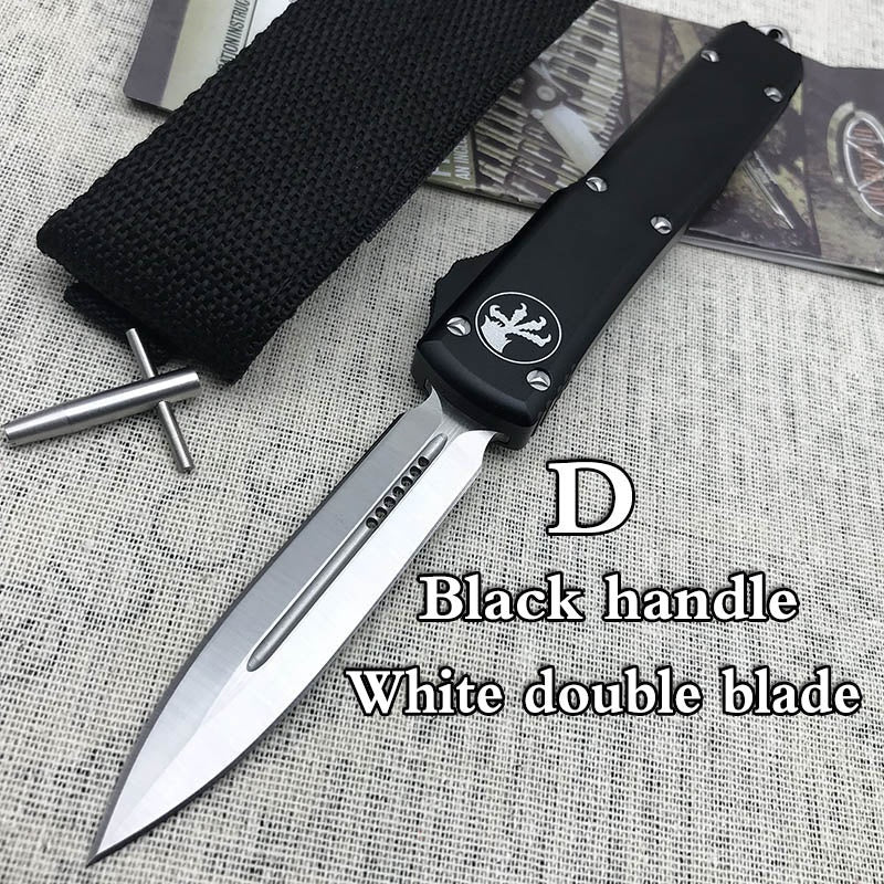 2022 New Microtech UTX-85 Automatic Spring Assisted Knife OTF Double Action Tactical Pocket Knife Outdoor Camping Hunting AUTO Switchblade Tanto Knife