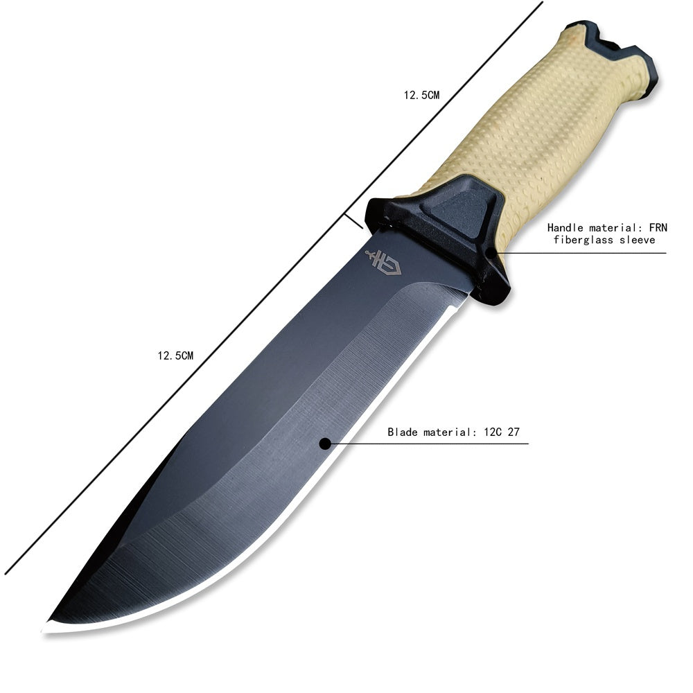 2022 New Gerber -G1500 Fixed Blade Knife，Outdoor Camping Knives，jungle Tactical Survival EDC Tools，FRN Glass Fiber Sleeve Handle，12CR27MOV Blade Knives