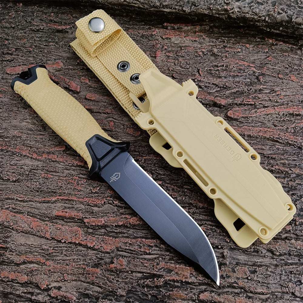 2022 New Gerber -G1500 Fixed Blade Knife，Outdoor Camping Knives，jungle Tactical Survival EDC Tools，FRN Glass Fiber Sleeve Handle，12CR27MOV Blade Knives
