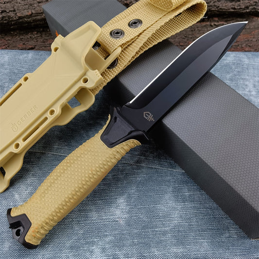 2022 New Gerber -G1500 Fixed Blade Knife，Outdoor Camping Knives，jungle Tactical Survival EDC Tools，FRN Glass Fiber Sleeve Handle，12CR27MOV Blade Knives