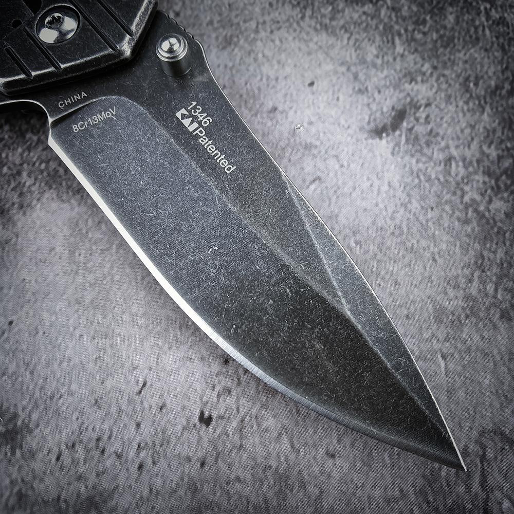 Kershaw 1346 Kingbolt Knife 2.8" Satin Plain Blade Silver Stainless Steel Handles Outdoor Hunting EDC Tools