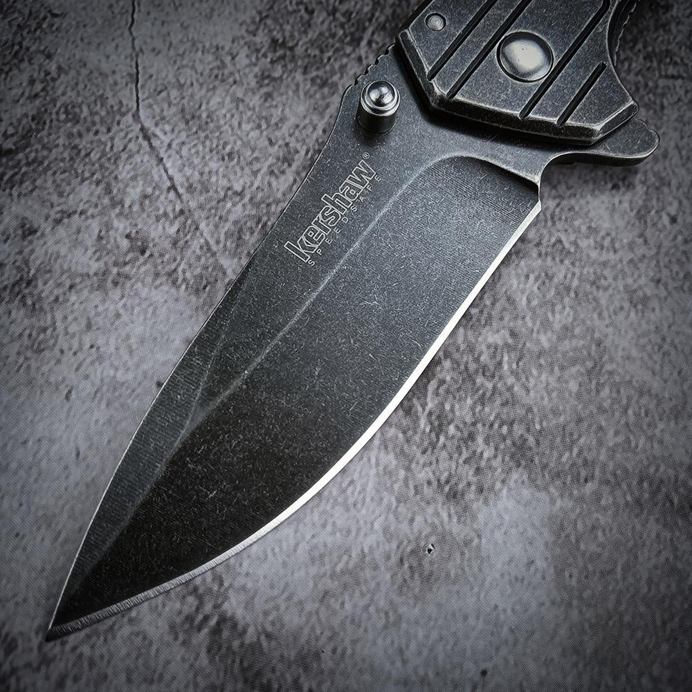 Kershaw 1346 Kingbolt Knife 2.8" Satin Plain Blade Silver Stainless Steel Handles Outdoor Hunting EDC Tools