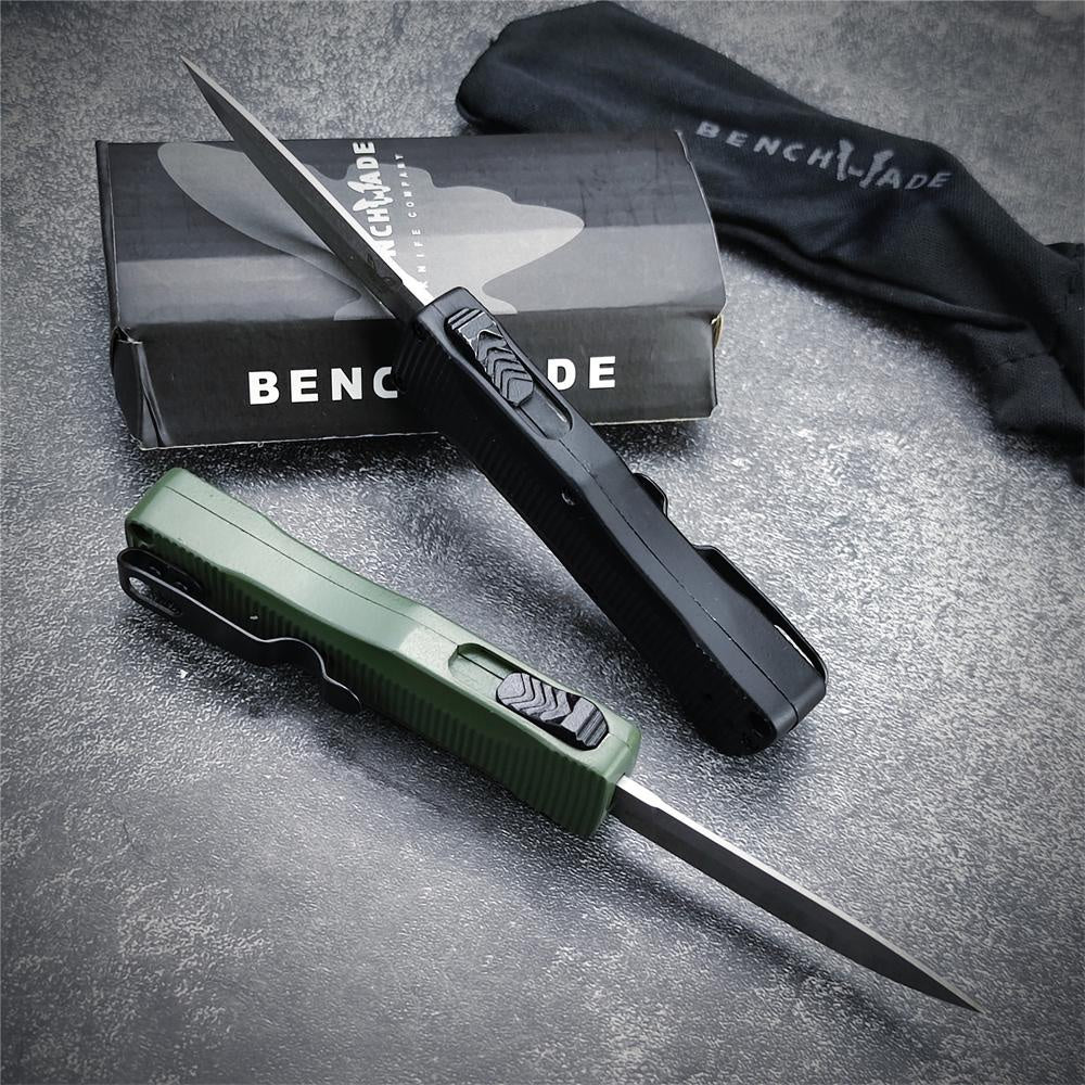 Benchmade 4850 OM CLIP POINT OTF KNIFE - CPM-S30V Blade Zinc Alloy Handle - D/A Spring Assisted Quickly Opening Survival Outdoor Pocket Knives