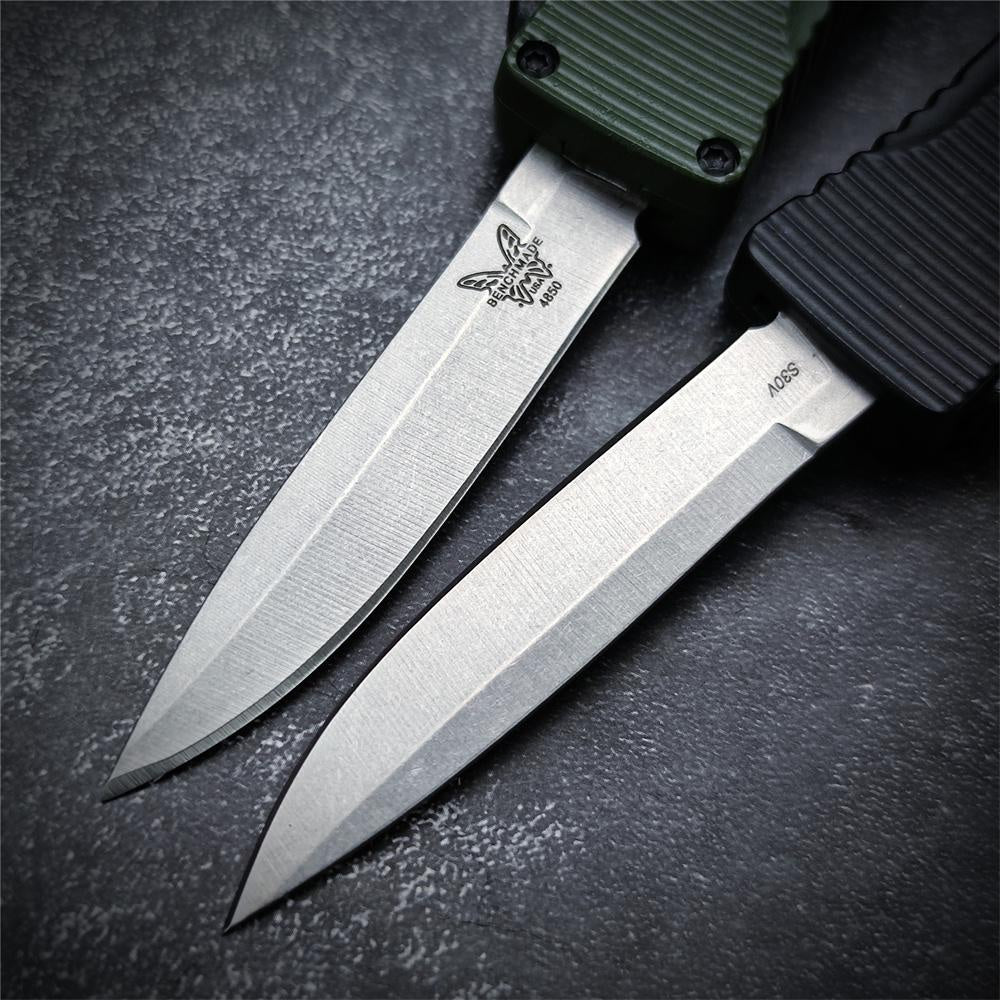 Benchmade 4850 OM CLIP POINT OTF KNIFE - CPM-S30V Blade Zinc Alloy Handle - D/A Spring Assisted Quickly Opening Survival Outdoor Pocket Knives