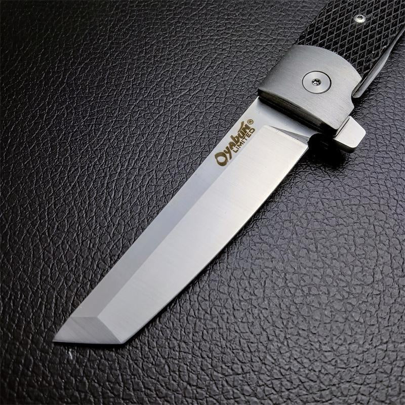 Cold Steel Oyabun Folding Pocket Knife 3.54\  S35V Tanto Blade Black G10 Handle EDC Tactical Survival Hunting Flipper Knife Outdoor Camping Tool