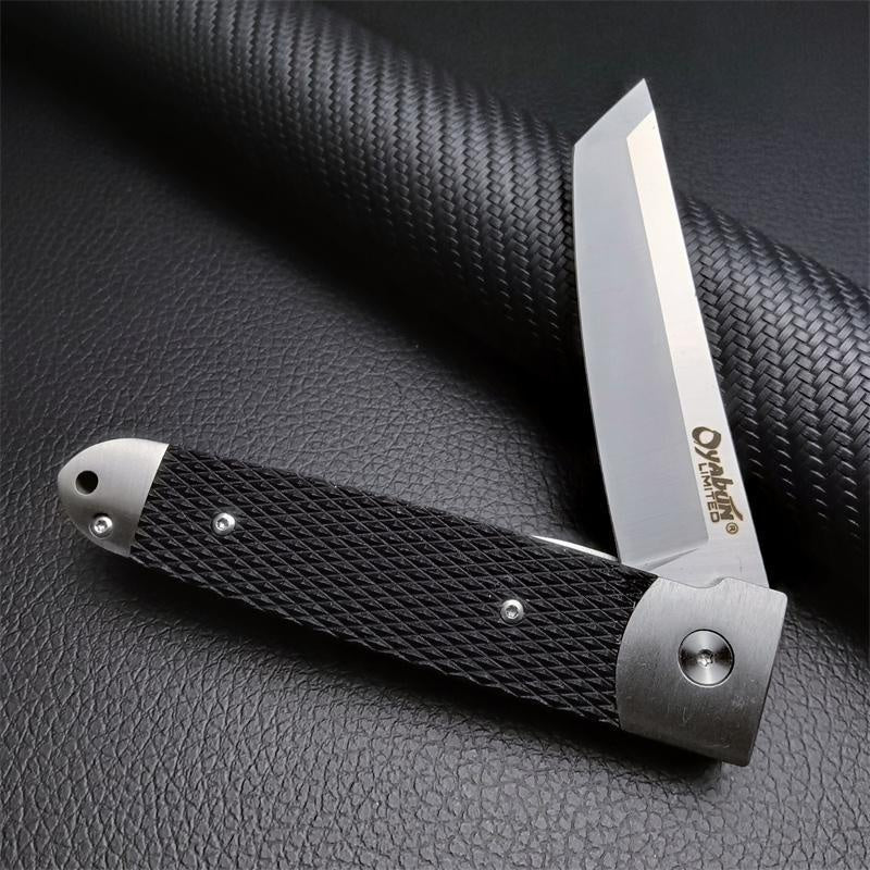 Cold Steel Oyabun Folding Pocket Knife 3.54\  S35V Tanto Blade Black G10 Handle EDC Tactical Survival Hunting Flipper Knife Outdoor Camping Tool