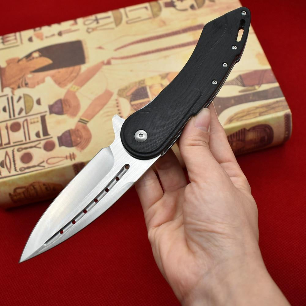 Spring Assisted TODD BEGG D2 Steel Folding Knife Personality Creative Outdoor Rescue Wilderness Survival  Defense Fruit Knife Survival Utility Tool