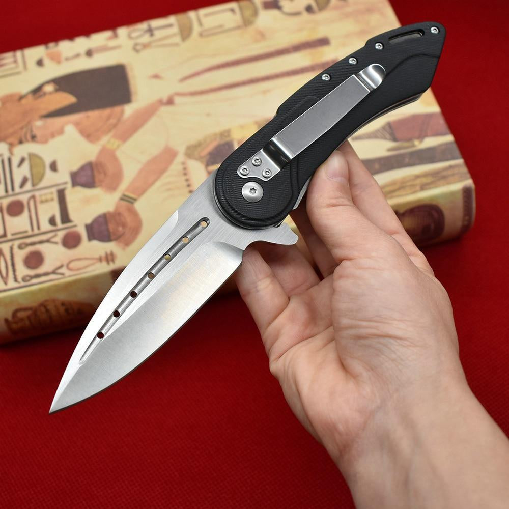 Spring Assisted TODD BEGG D2 Steel Folding Knife Personality Creative Outdoor Rescue Wilderness Survival  Defense Fruit Knife Survival Utility Tool